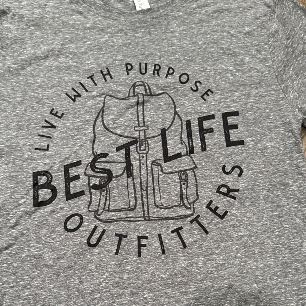 Best Life Gray Graphic Tee